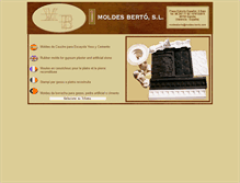 Tablet Screenshot of moldes-berto.com